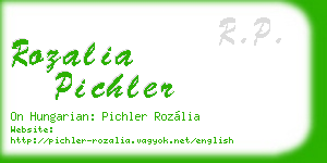 rozalia pichler business card